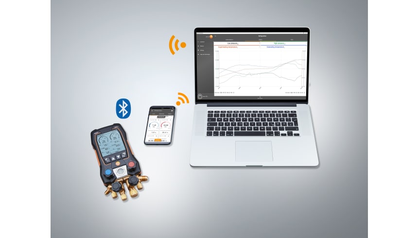 Testo 557s - Servisná sada pre vákuum s Bluetooth sondami a 4 plniacimi hadicami